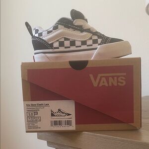 Vans Black and White Checkered Knu Skool Sneakers